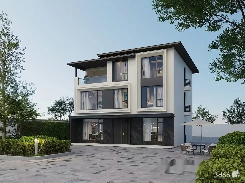 Modern Multi-Story Building 3D Model – 21869 – VRAY Render
