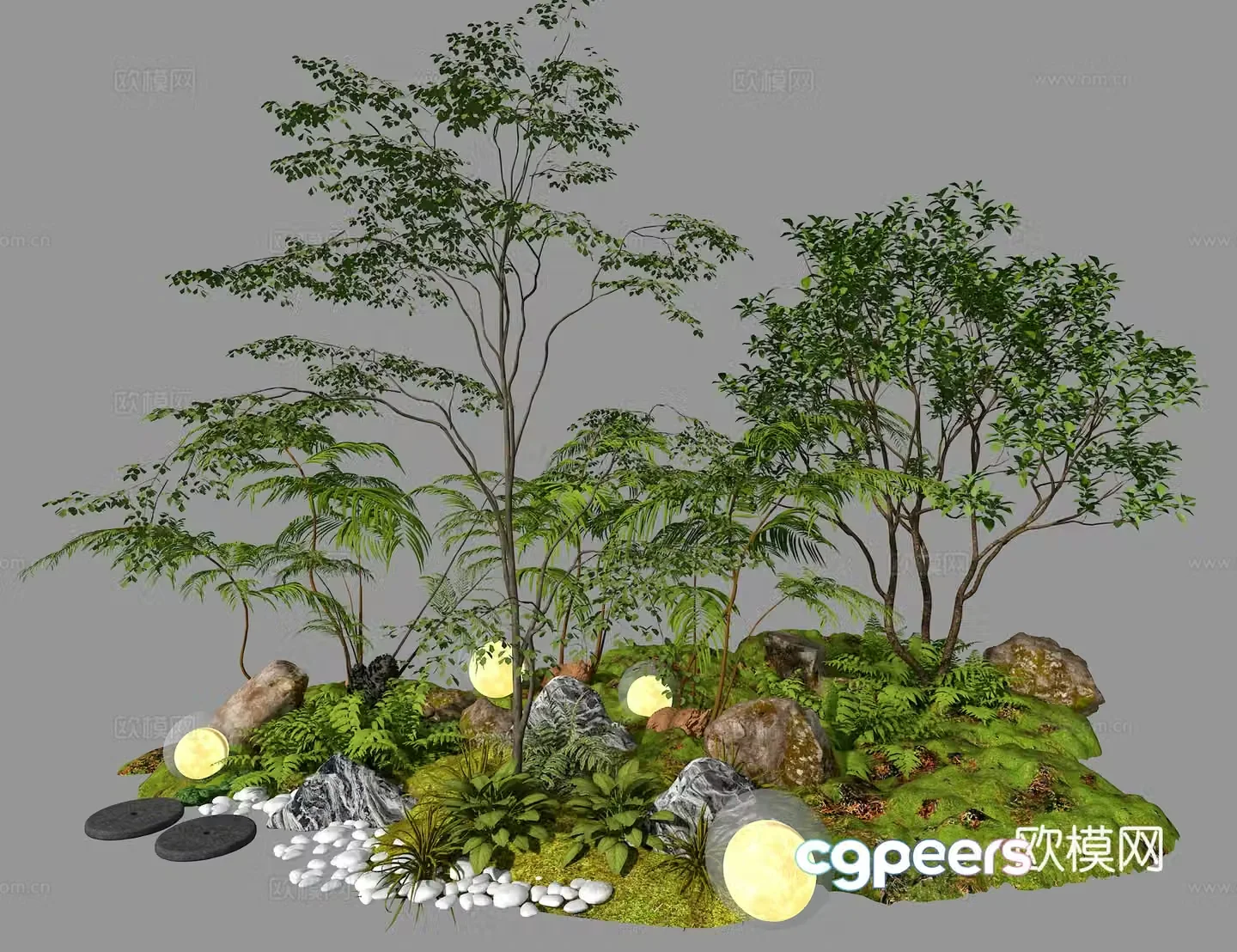 Landscape sketch 3d model