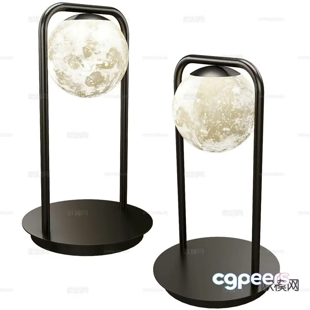 Alma moon lamp desk lamp 3d model