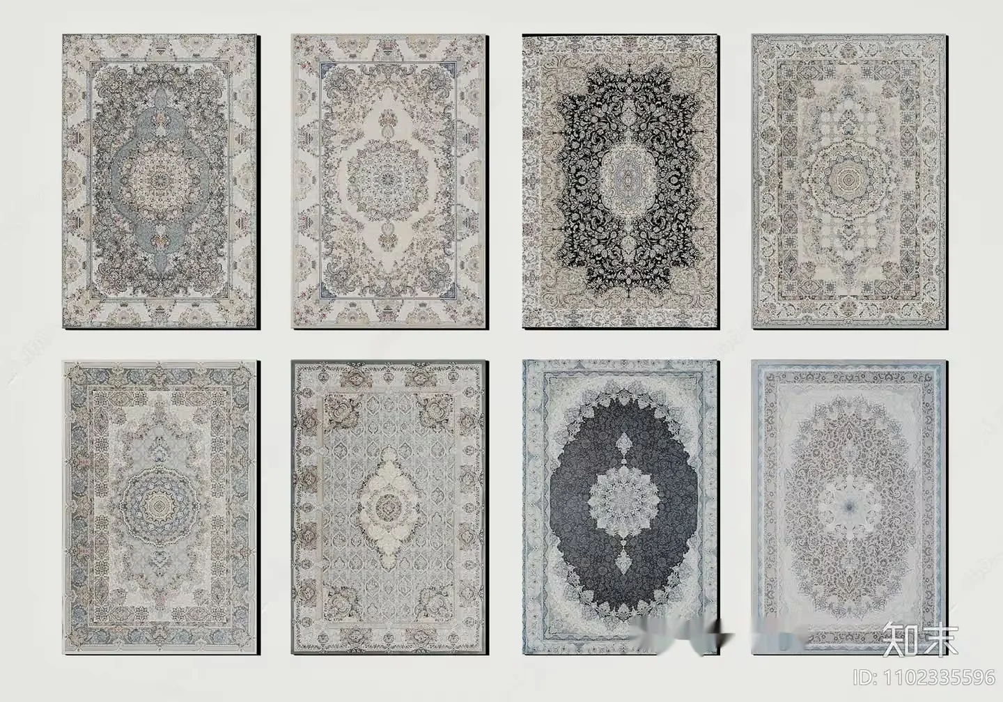 A Collection Of Rugs 3D Model – 17687 – VRAY Render