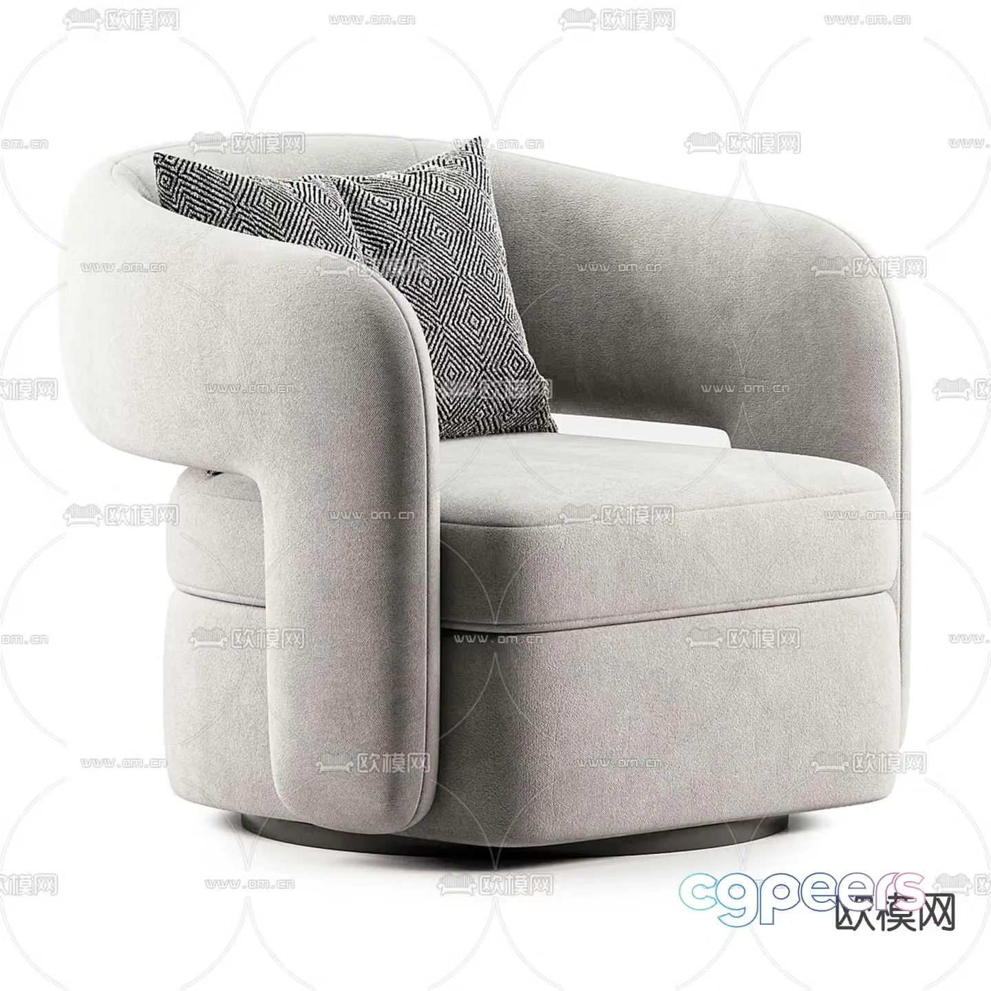 COUPE single sofa 3d model