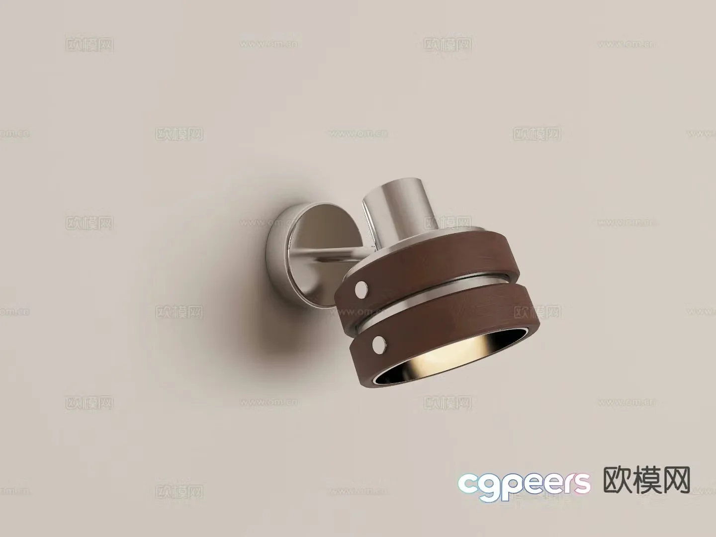 Wabi-sabi style wall lamp 3d model