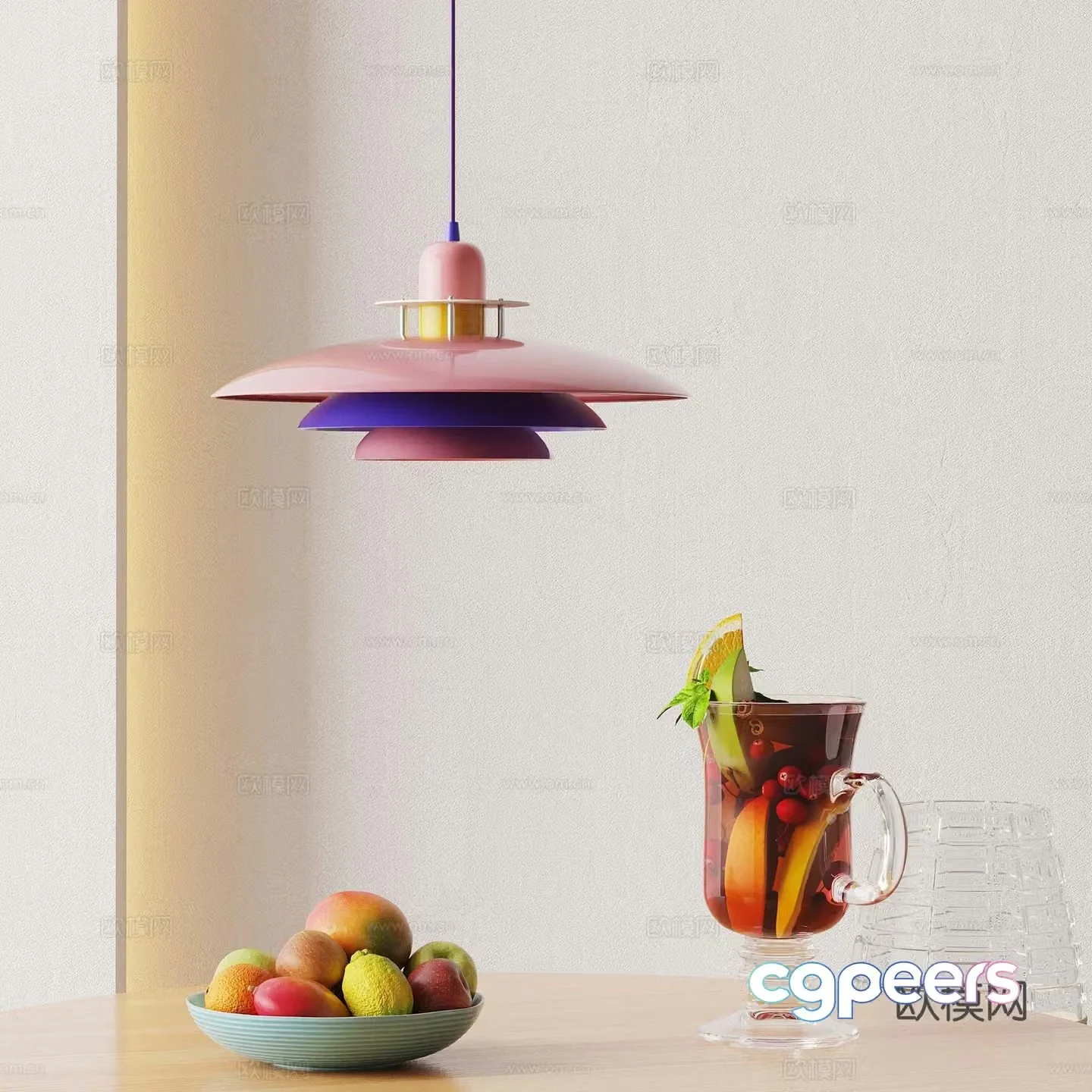 Dopamine chandelier drink juice 3d model