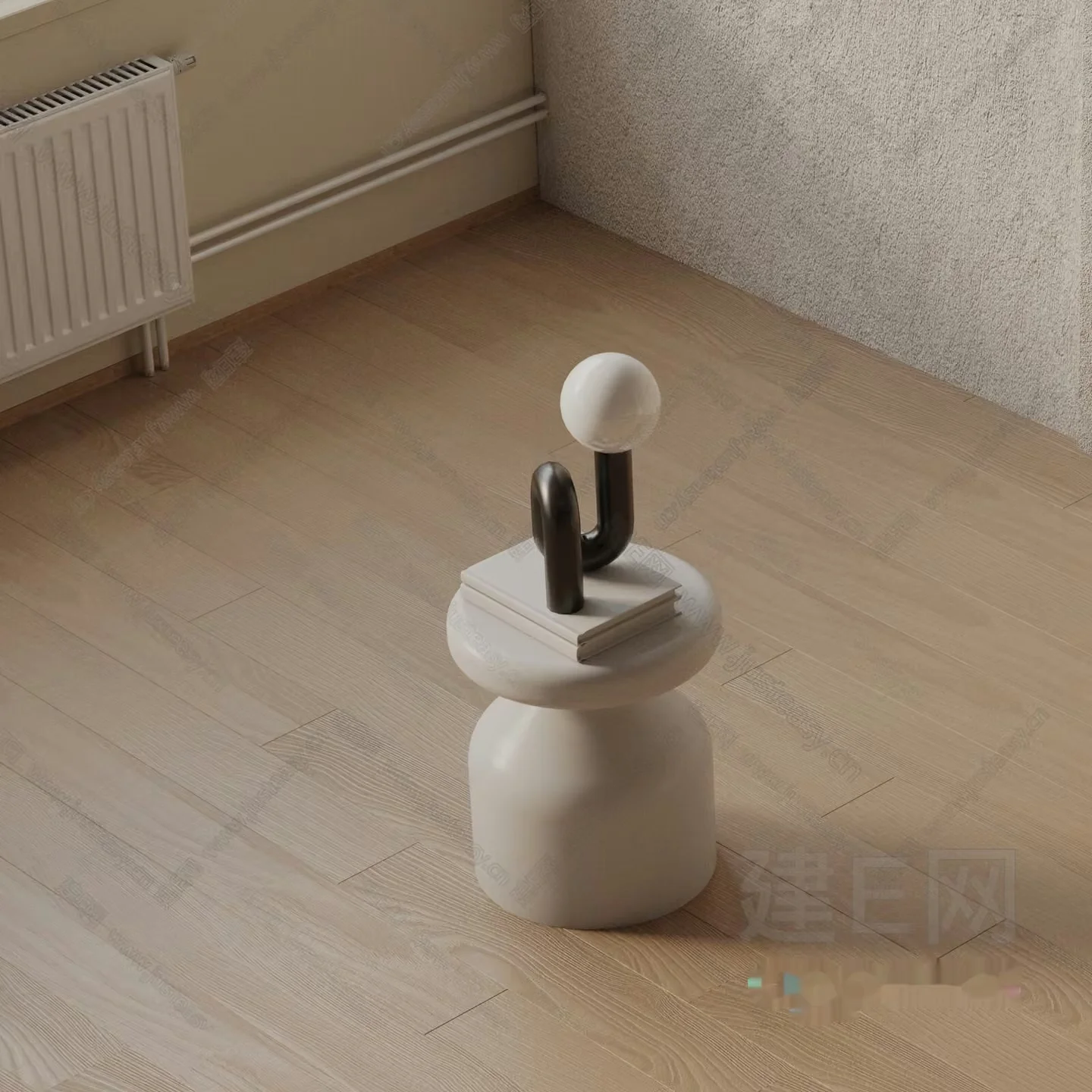 Minimalist Decorative Table 3D Model – 10853 – VRAY Render