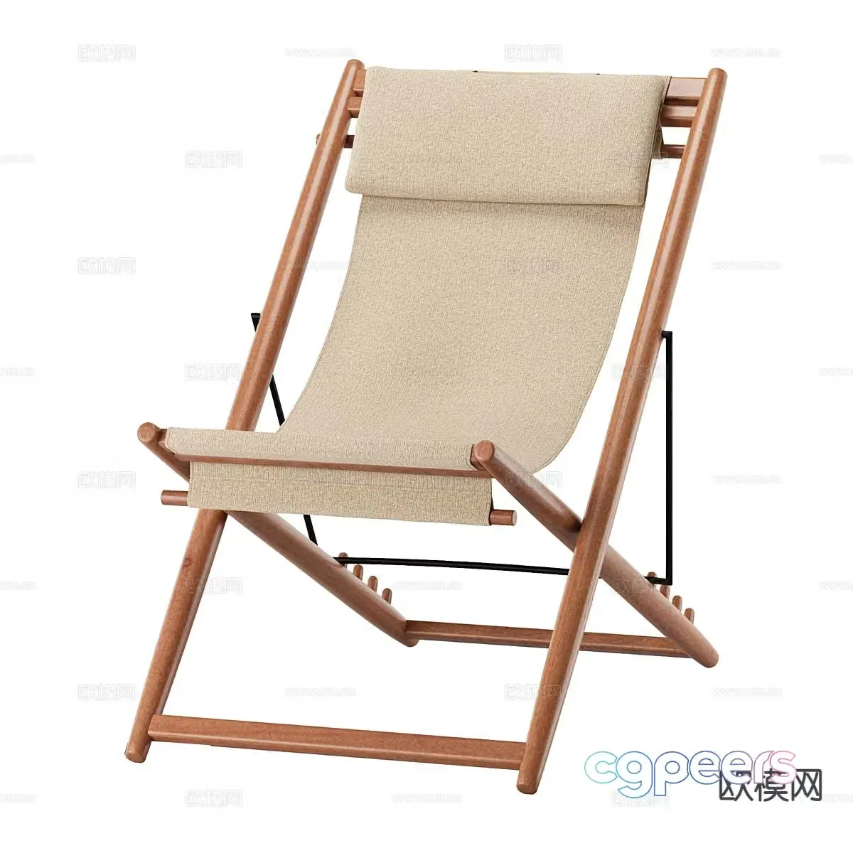 wabi-sabi chair leisure chair folding chair 3d model
