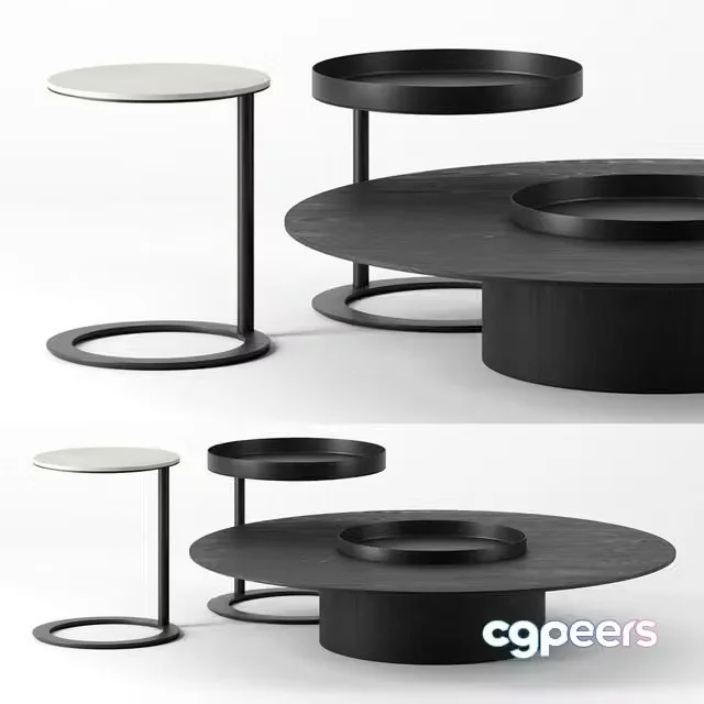 3ds Max Free – Tethys tables by Living Divani