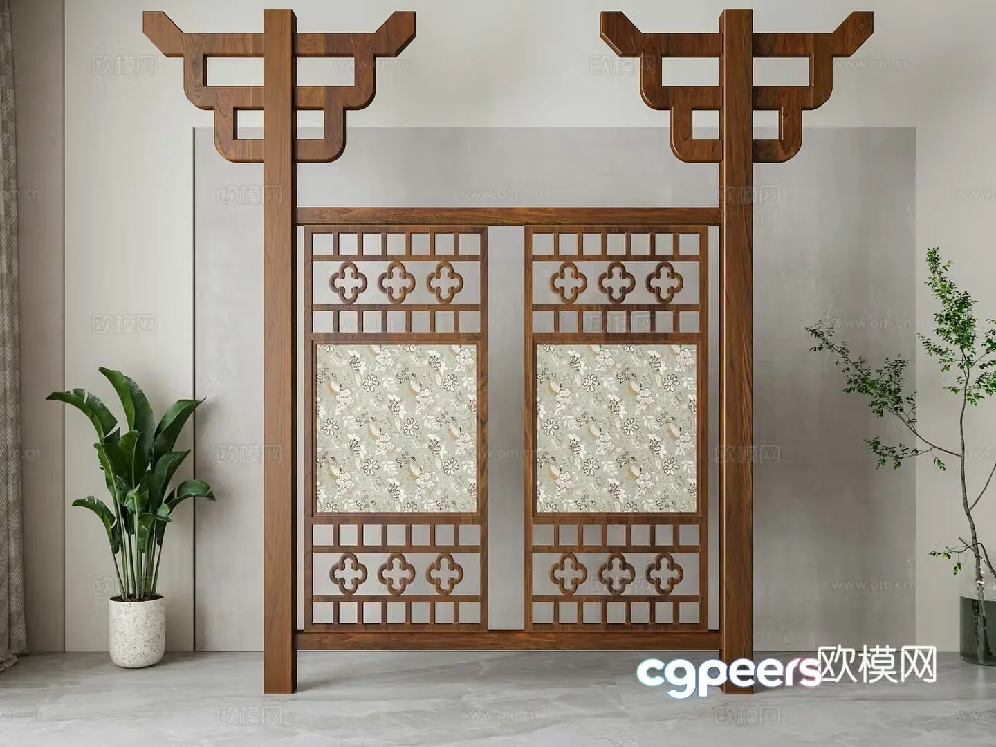 New Chinese partition 3D model