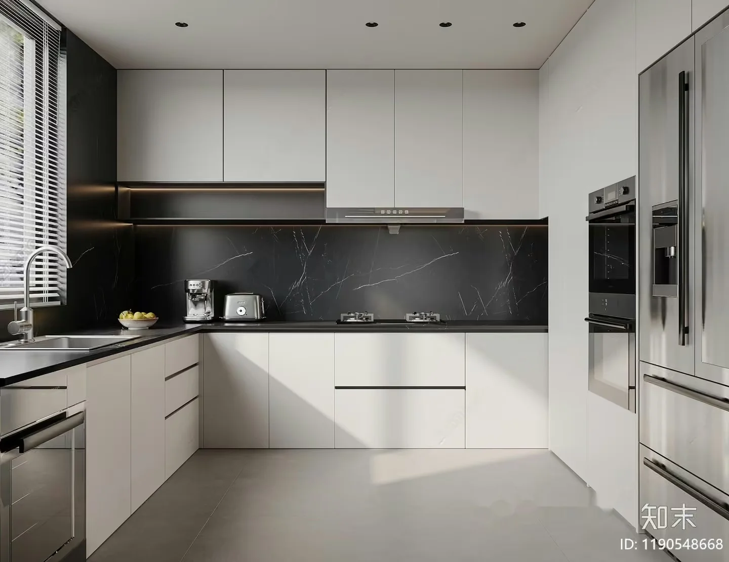 Modern Kitchen 3D Model – 10897 – VRAY Render