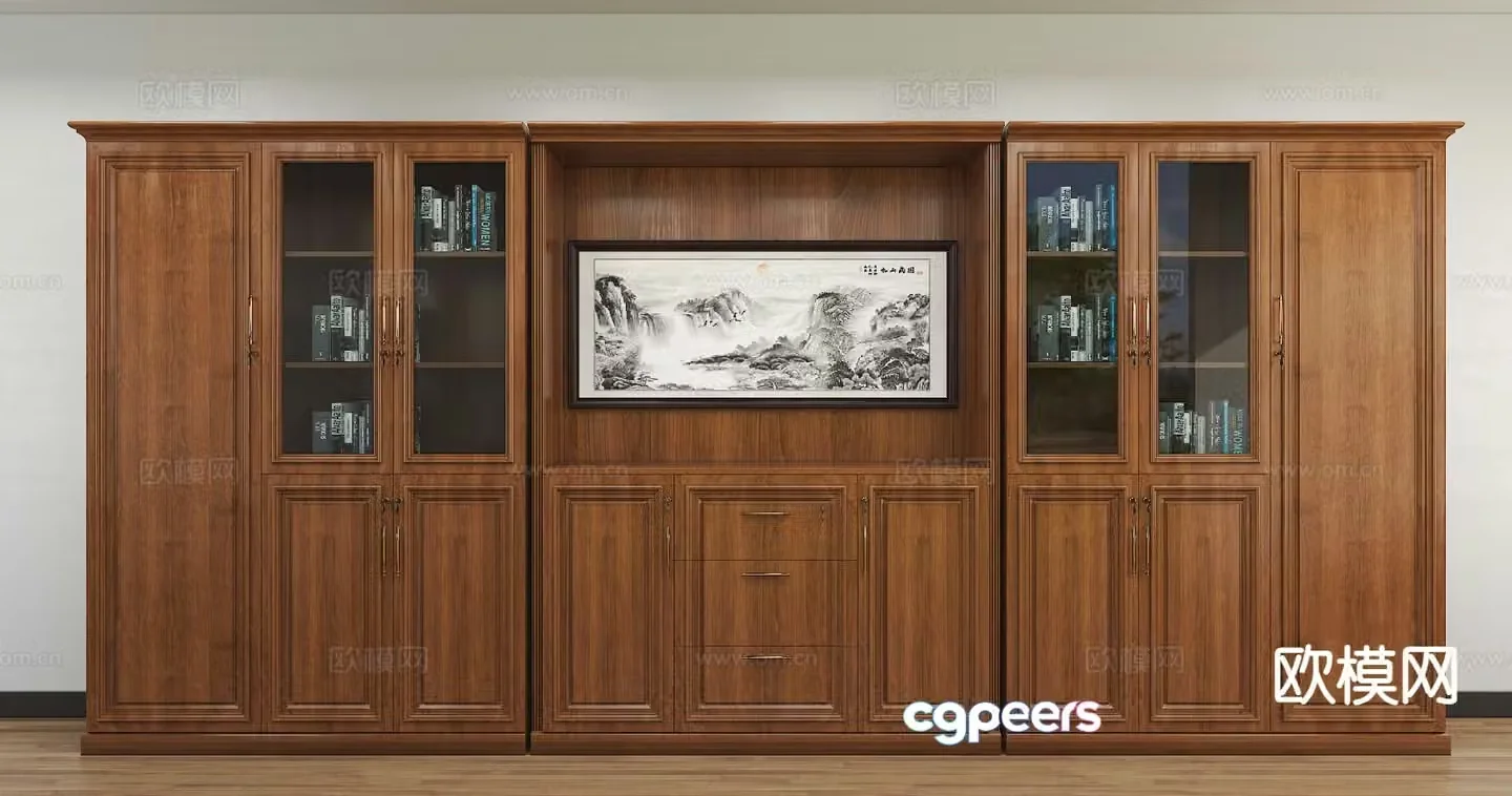 American file cabinet paint file cabinet 3d model