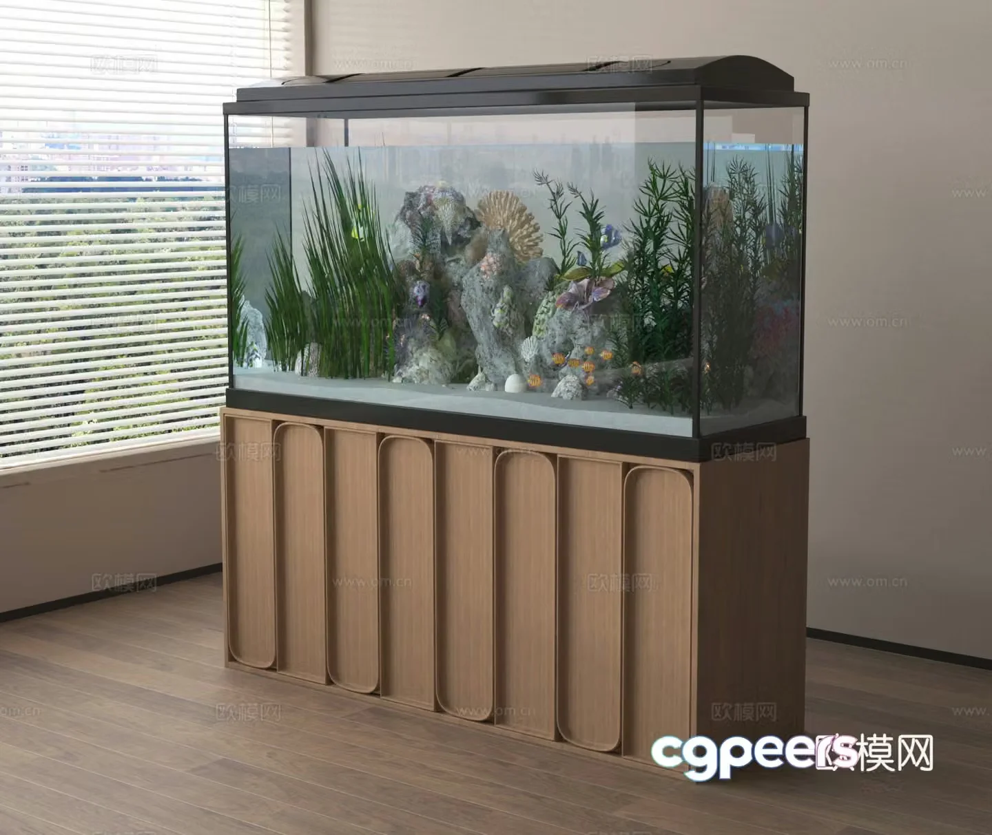 Fish tank 3d model