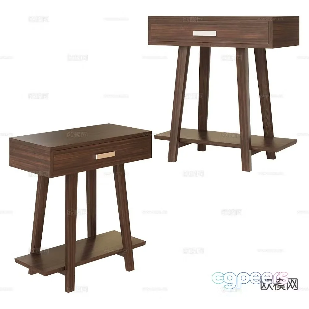 Gervasoni bedside table 3d model