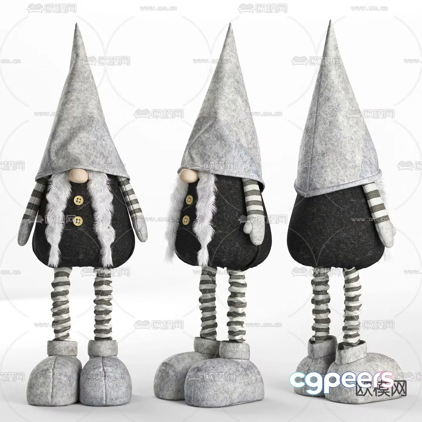 Modern children’s velvet toy 3d model
