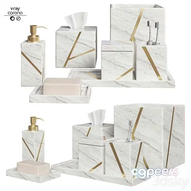 3ds Max Free – Bathroom accessories set_03