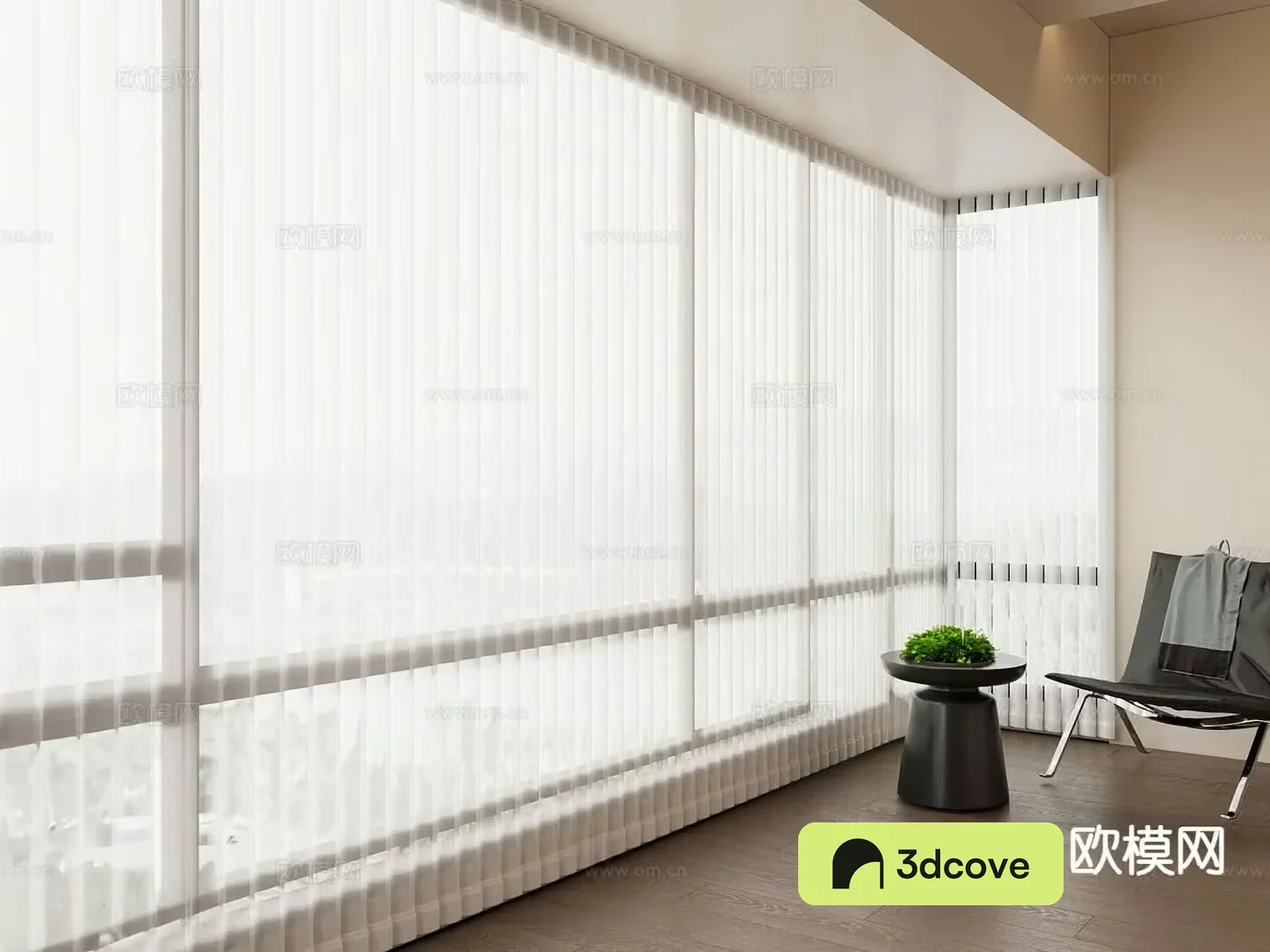 Modern fantasy curtain vertical blinds curtain