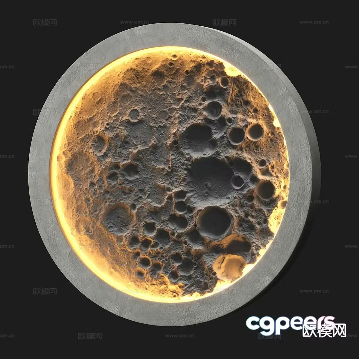 Moon Wall Lamp Moon Lamp 3d model