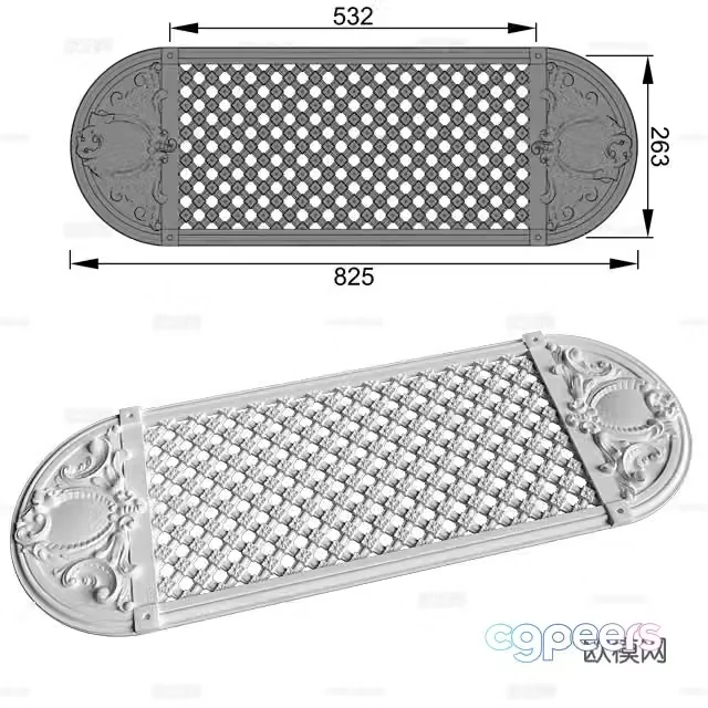 Modern carving carving 3d model