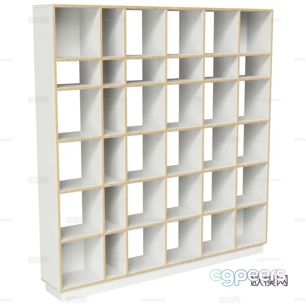 Radis modern bookshelf display shelf decorative shelf bookcase high cabinet open cabinet 3d model