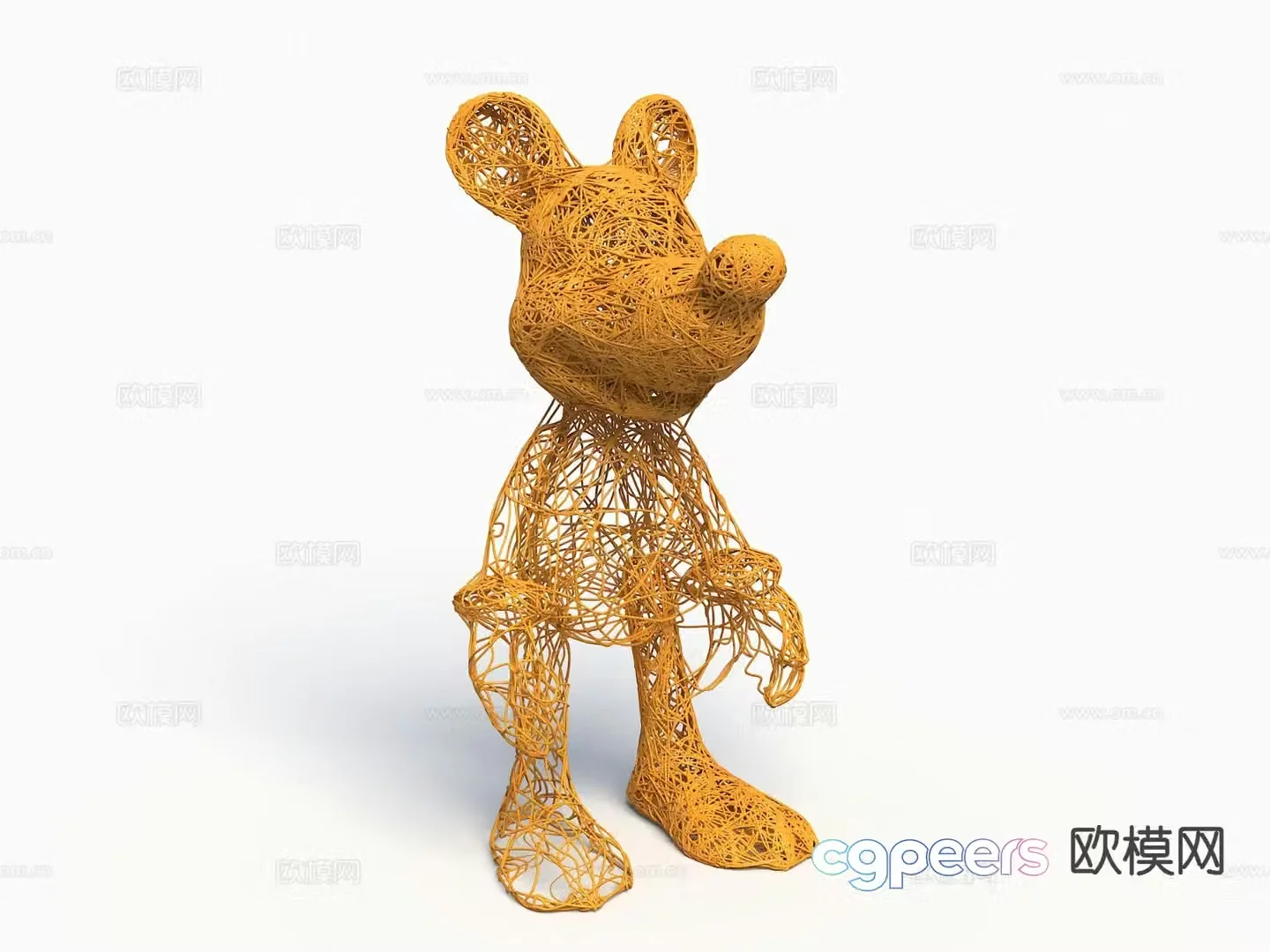 Modern sculpture theme sculpture 3d model