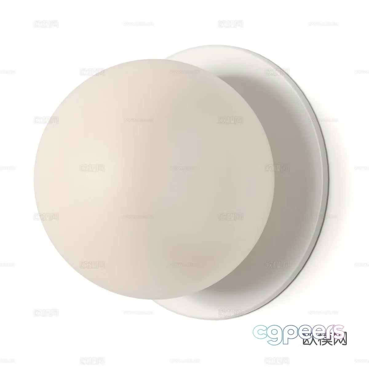 Modern Italian minimalist spherical wall lamp 3D model