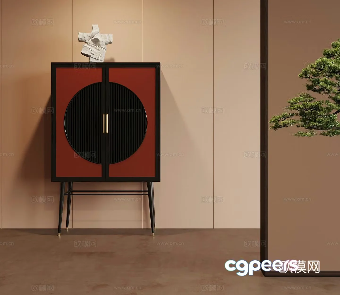 15 bookcases new Chinese style bookcases bookshelf decorative cabinets 3D model