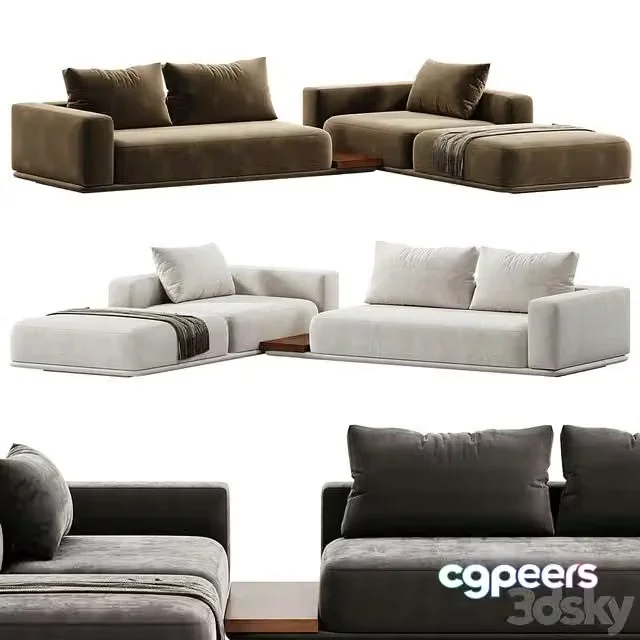 3ds Max Free – Minotti Horizonte Modular Sofa