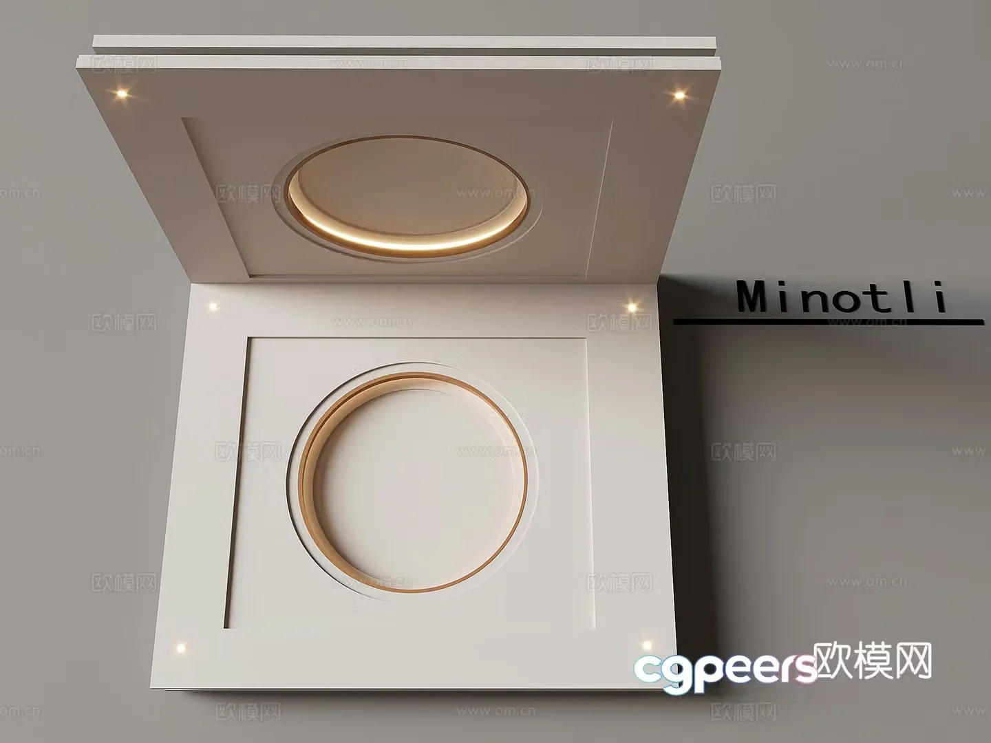 Modern ceiling 3d model