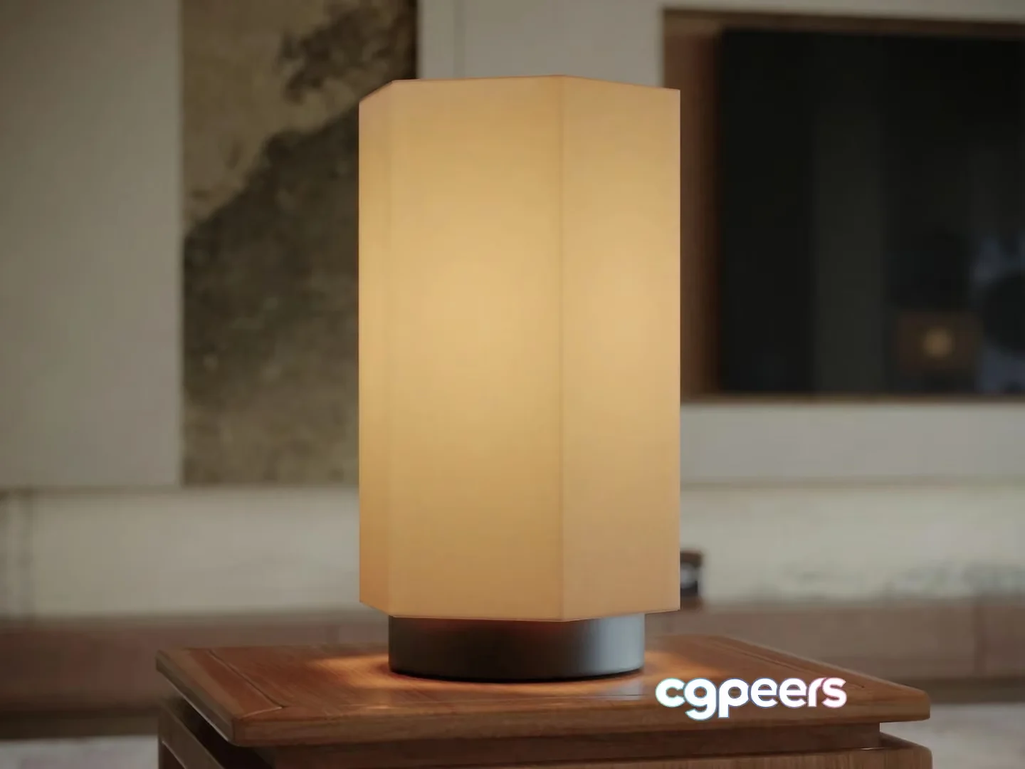 A Table Lamp 3D Model – 14398 – VRAY Render