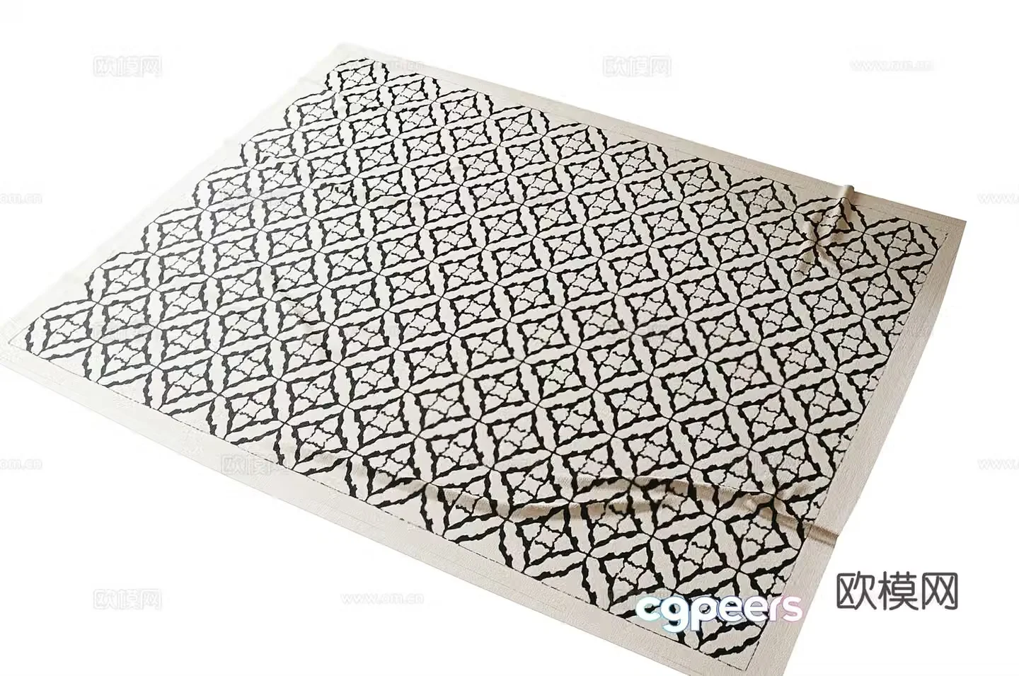 French carpet living room carpet office carpet 3d model