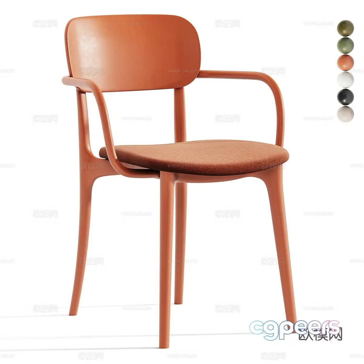 Modern Cream Style LIBERTY Chair 3D Model