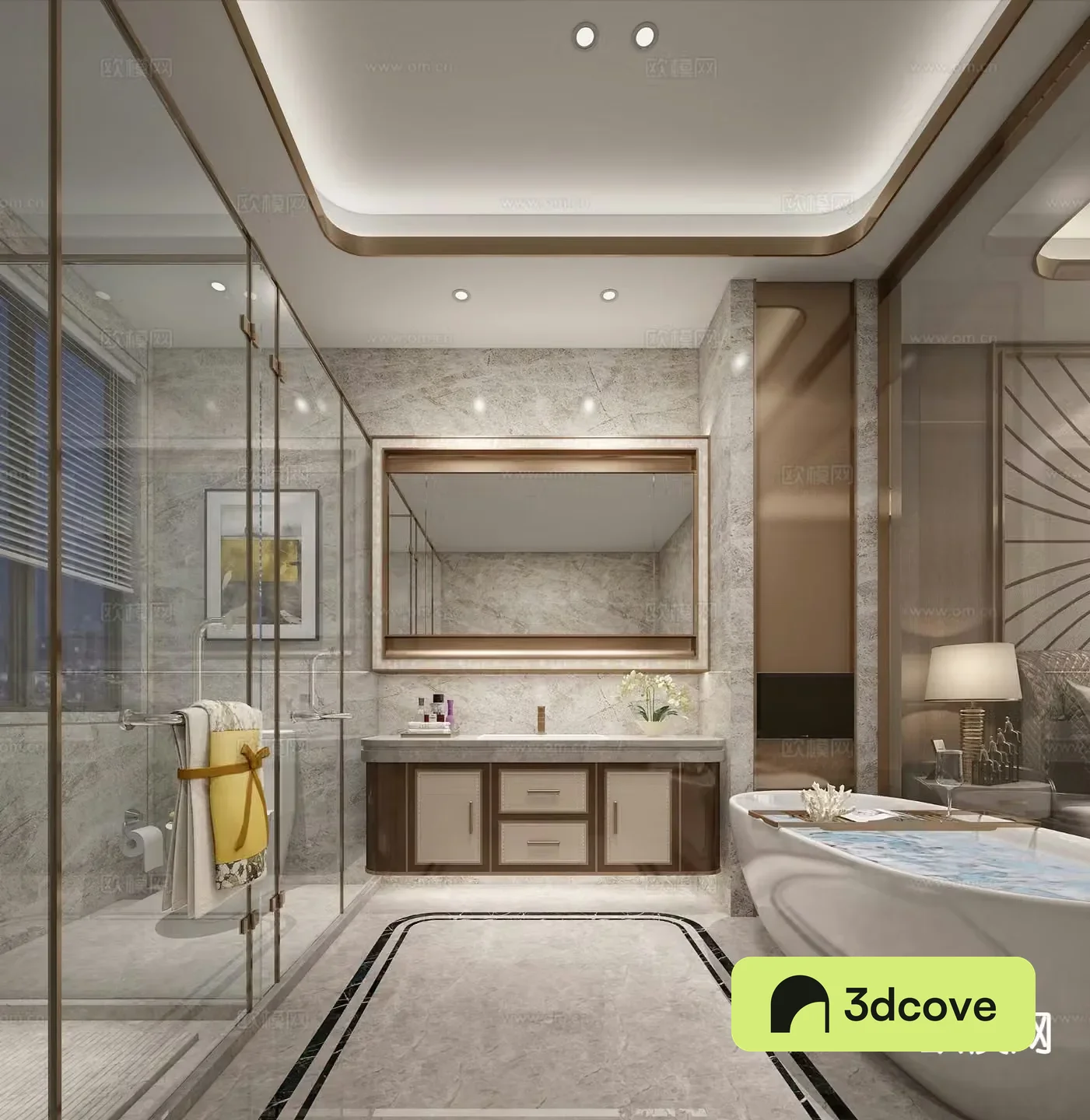 Light luxury bathroom