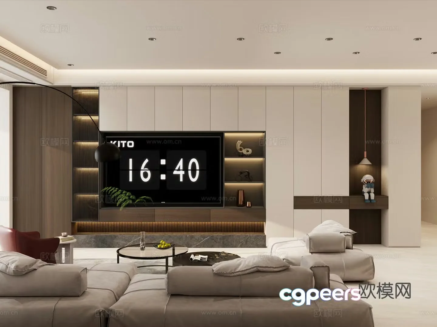 Italian living room 3d model