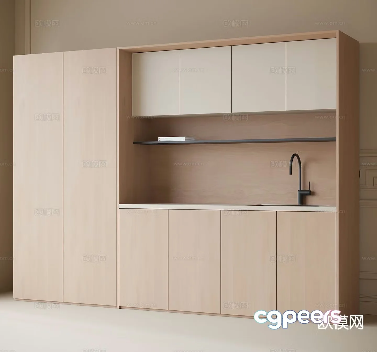 Modern sideboard 3d model