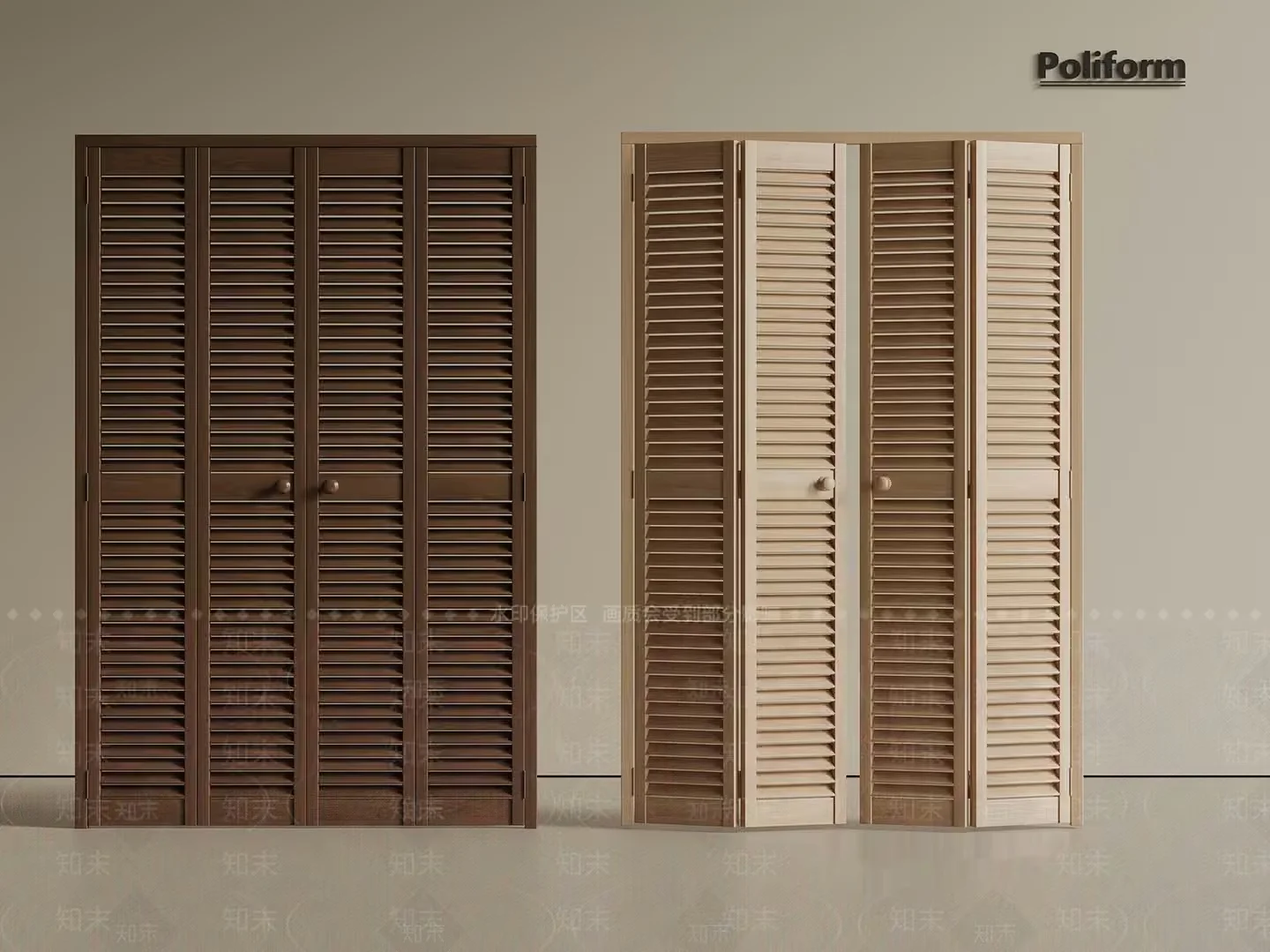 Two Sets Of Wooden Shutters 3D Model – 6540 – VRAY Render