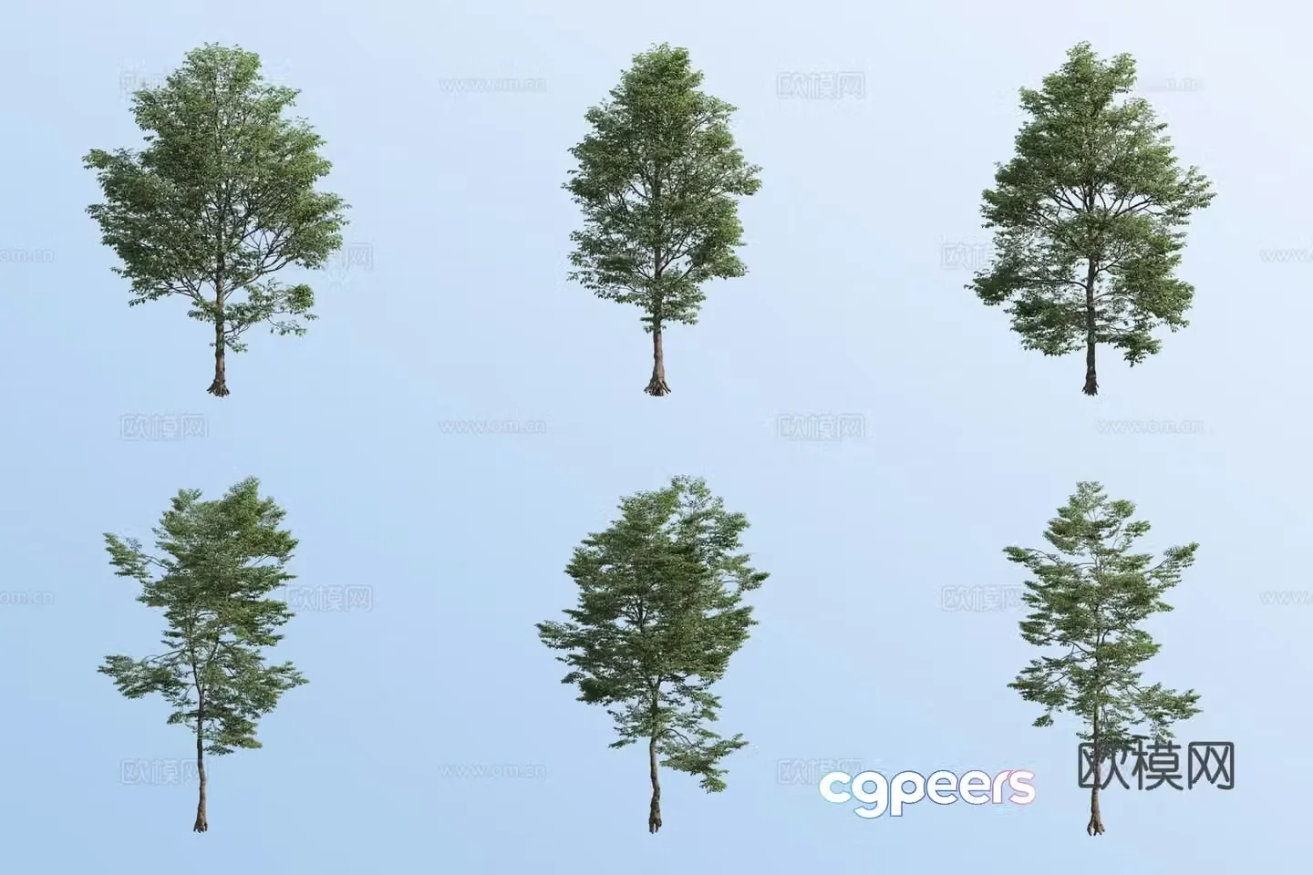 small tree landscape tree trees arbor 3d model