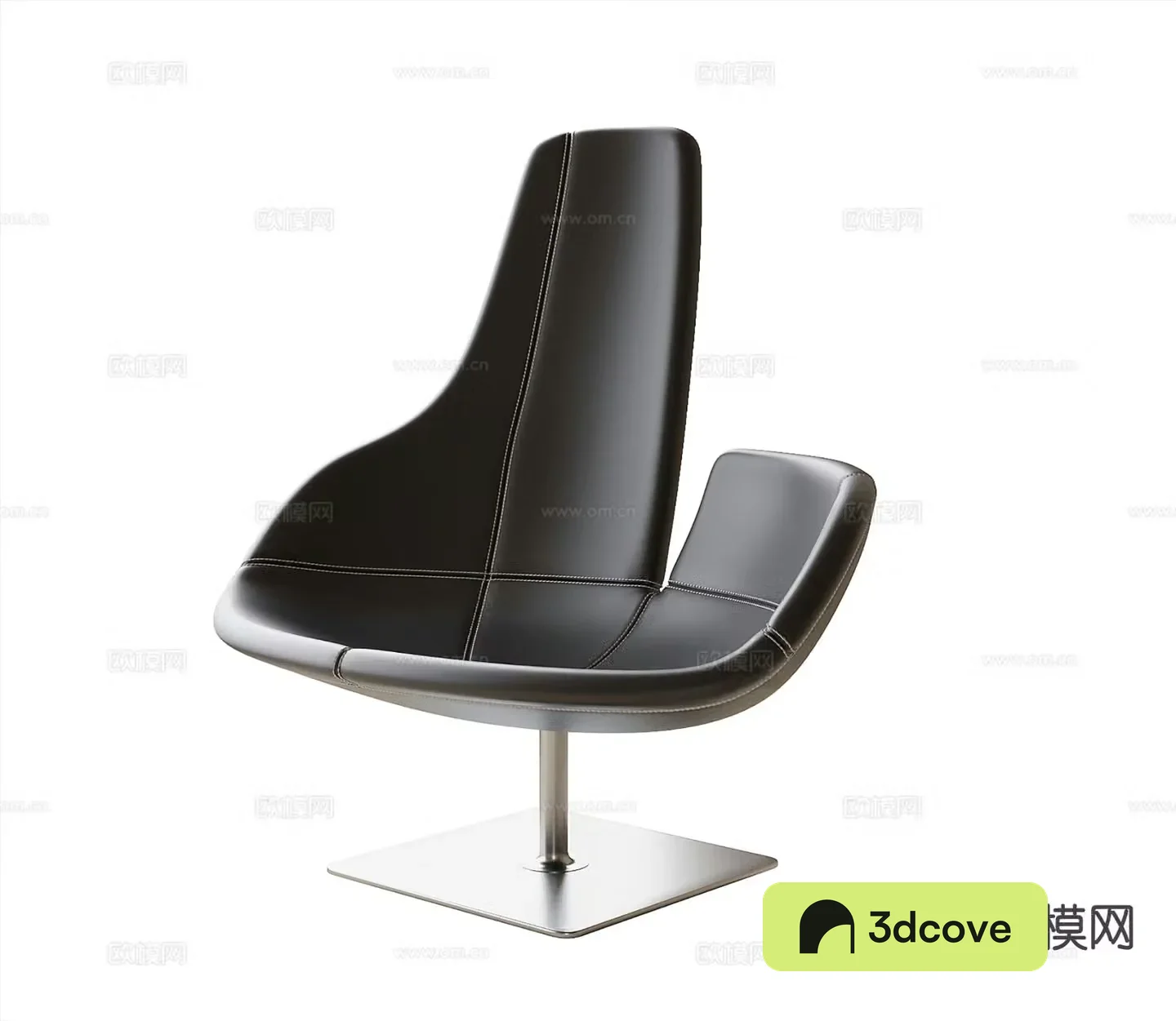 Modern leisure chair leather chair