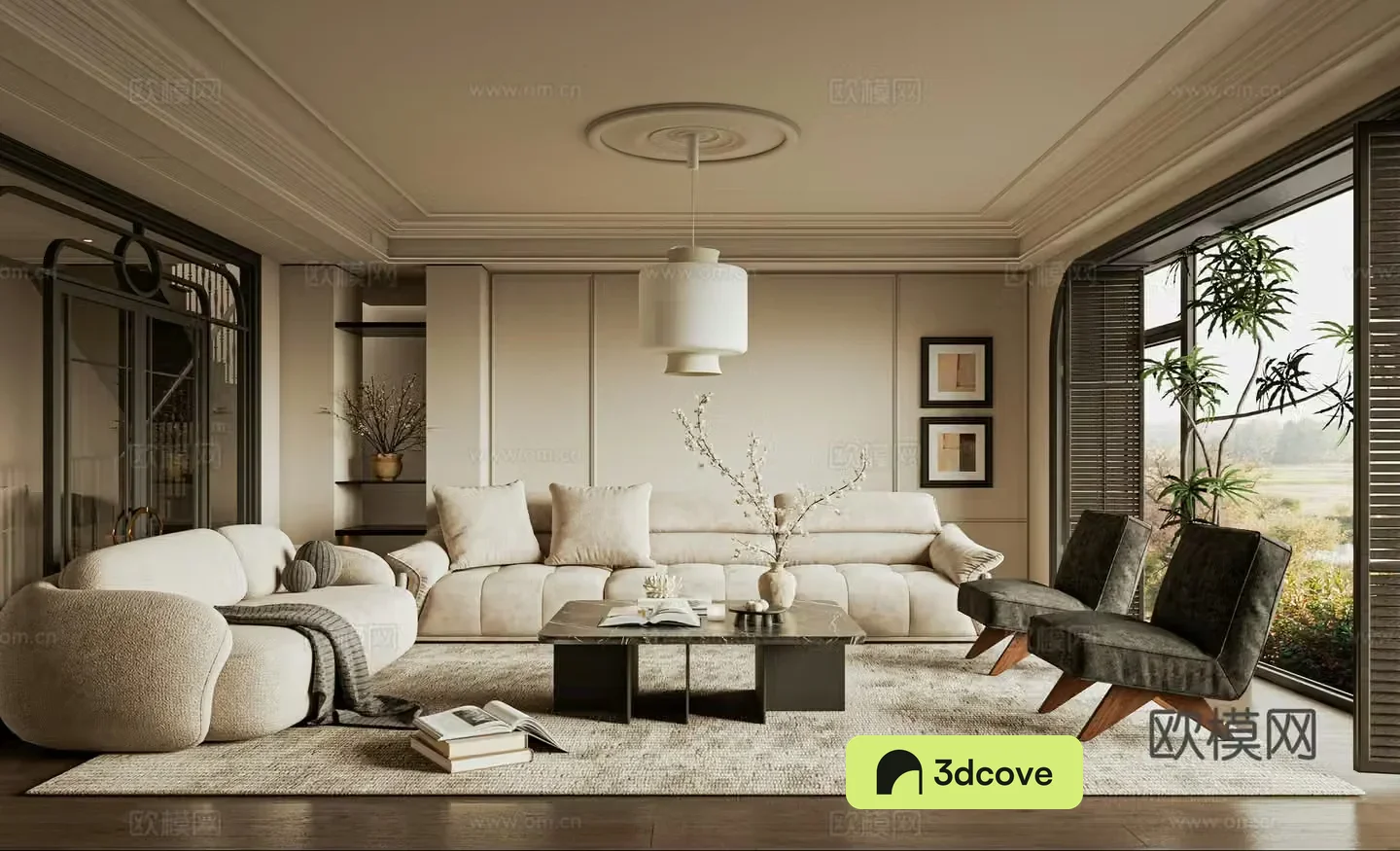 French medieval style living room sofa single chair coffee table