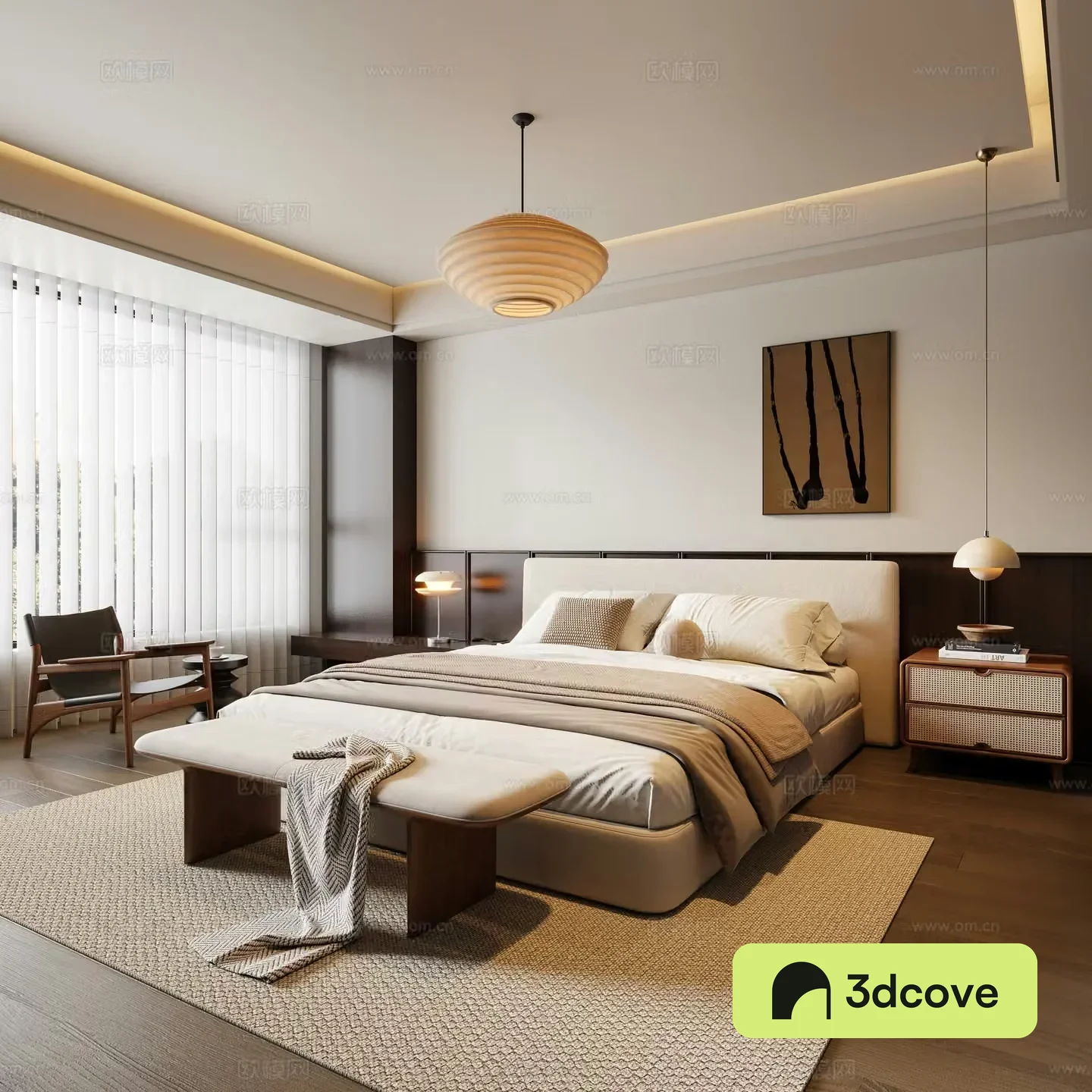 Modern medieval bedroom