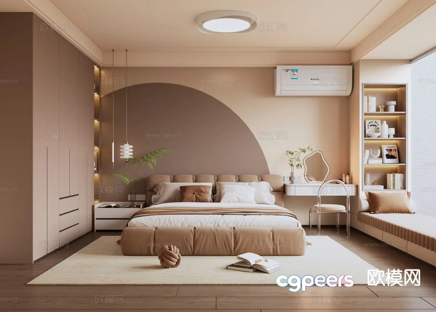 Medieval style bedroom master bedroom 3d model