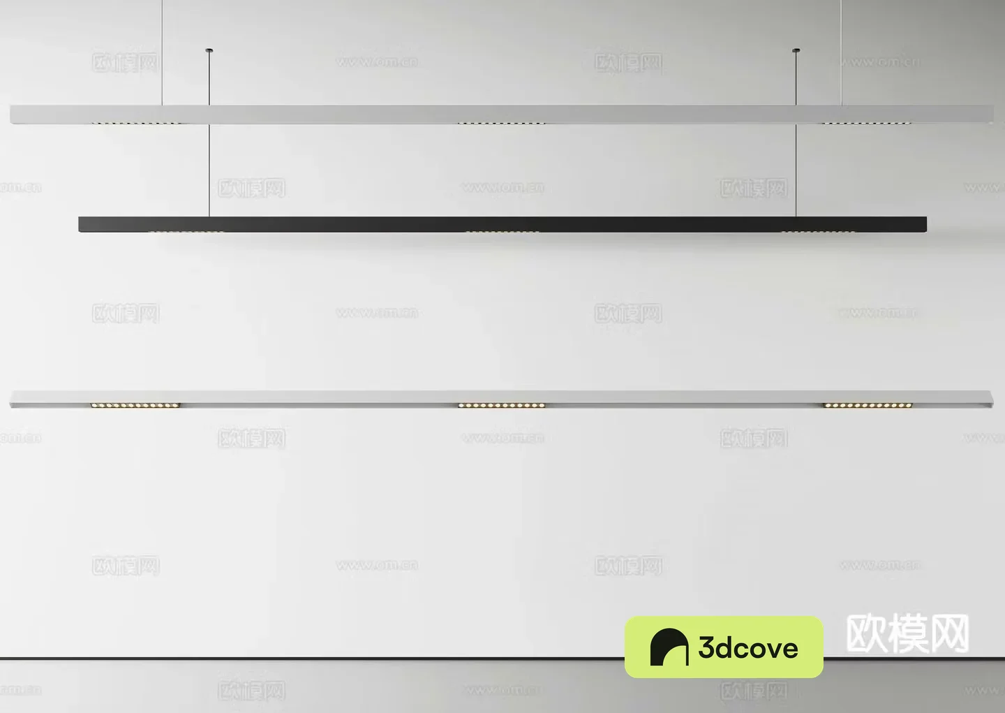 Minimalist long chandelier strip chandelier