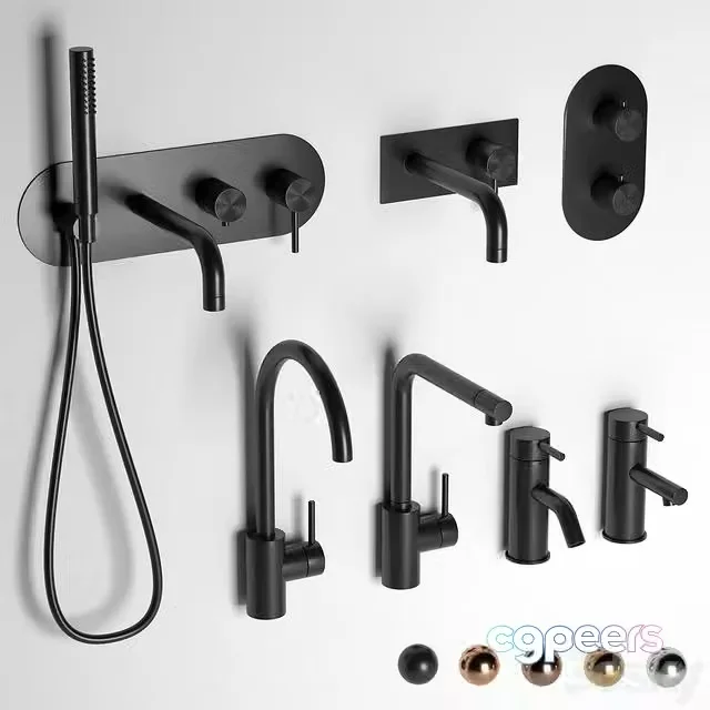 3ds Max Free – Faucet Set Acquerelli Set 2
