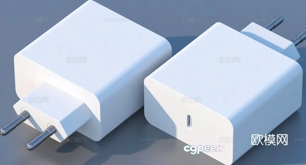 Charging head charger mobile phone charging head 3d model