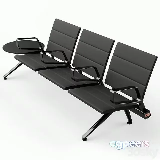 3ds Max Free – Poltrona Frau Flair Airport Seating System Black