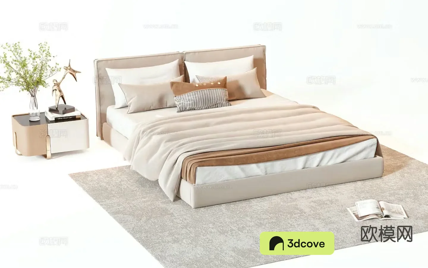 Modern double bed