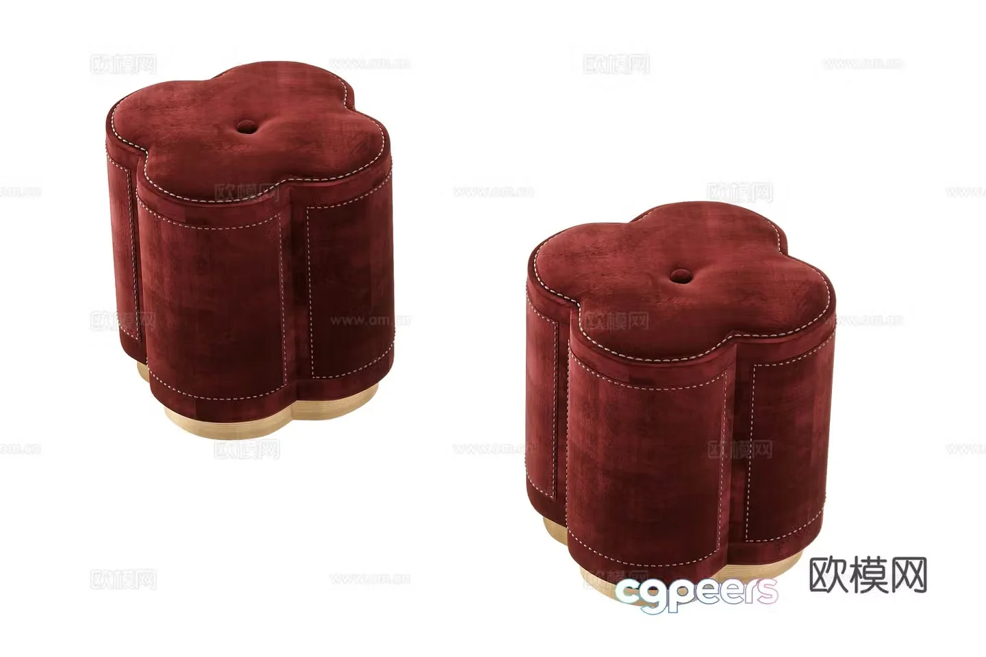New Chinese round pier 3D model