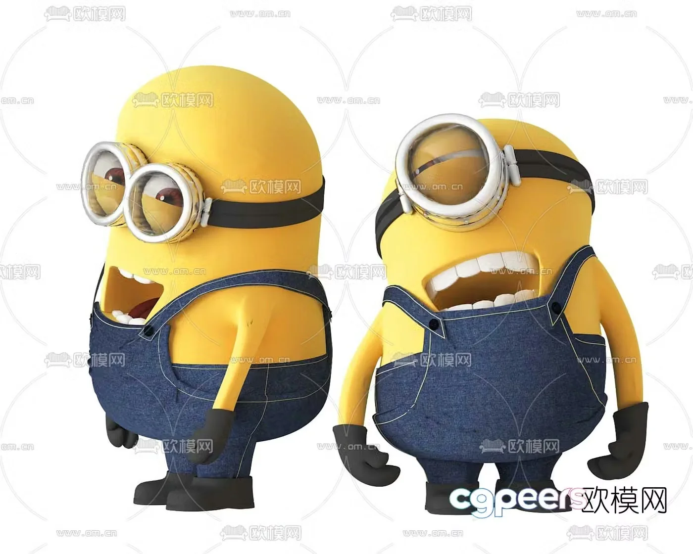 Modern minion toy ornament 3d model