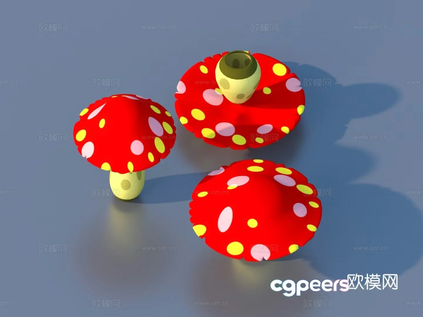 Mushroom Cartoon Mushroom 3D Model