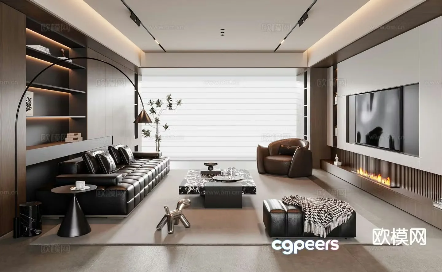 Italian living room 3d model