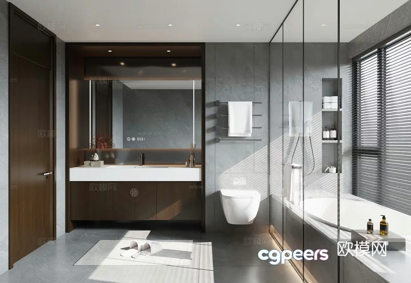 New Chinese bathroom 3D model