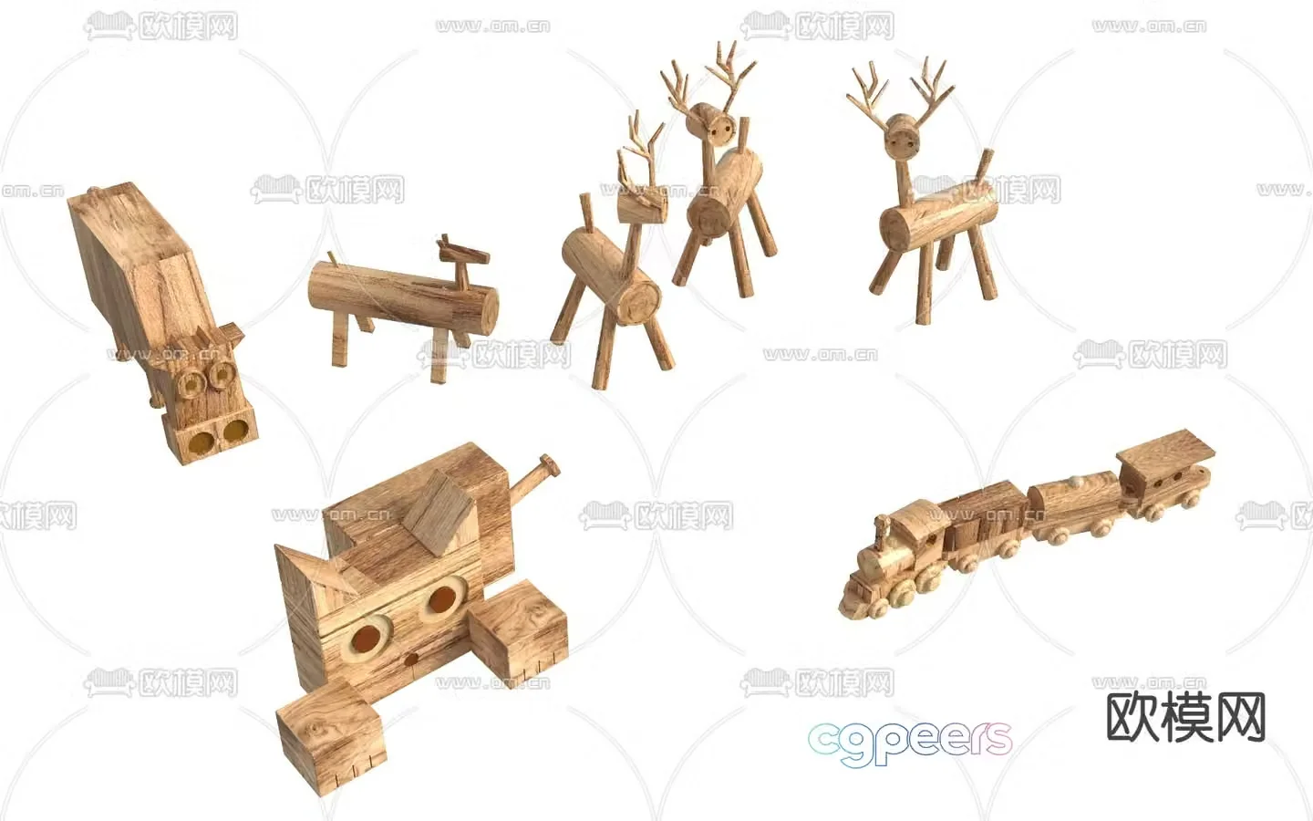 Modern children’s toys 3d model