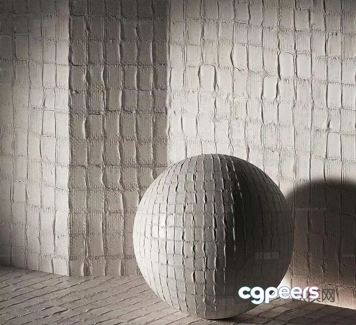 Modern seamless texture paint Art paint Cement paint Decorative gypsum Cement paint 3d model